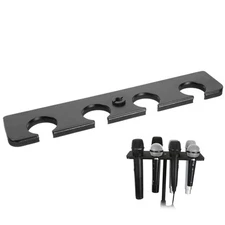 Multi Mic Holder for Wired and Wireless Mics Multiple Microphone Organizer