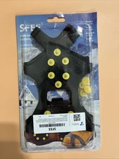 SFEE NON-slip Ice Snowstep & Ice Cleats Size Med Silicone Over Shoe Size M NEW