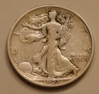KEY, VF 1921-P Walking Liberty Half Dollar