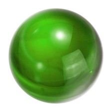 20mm/0.8" Crystal Sphere Ball Glass Solid Ball for Decoration, Green