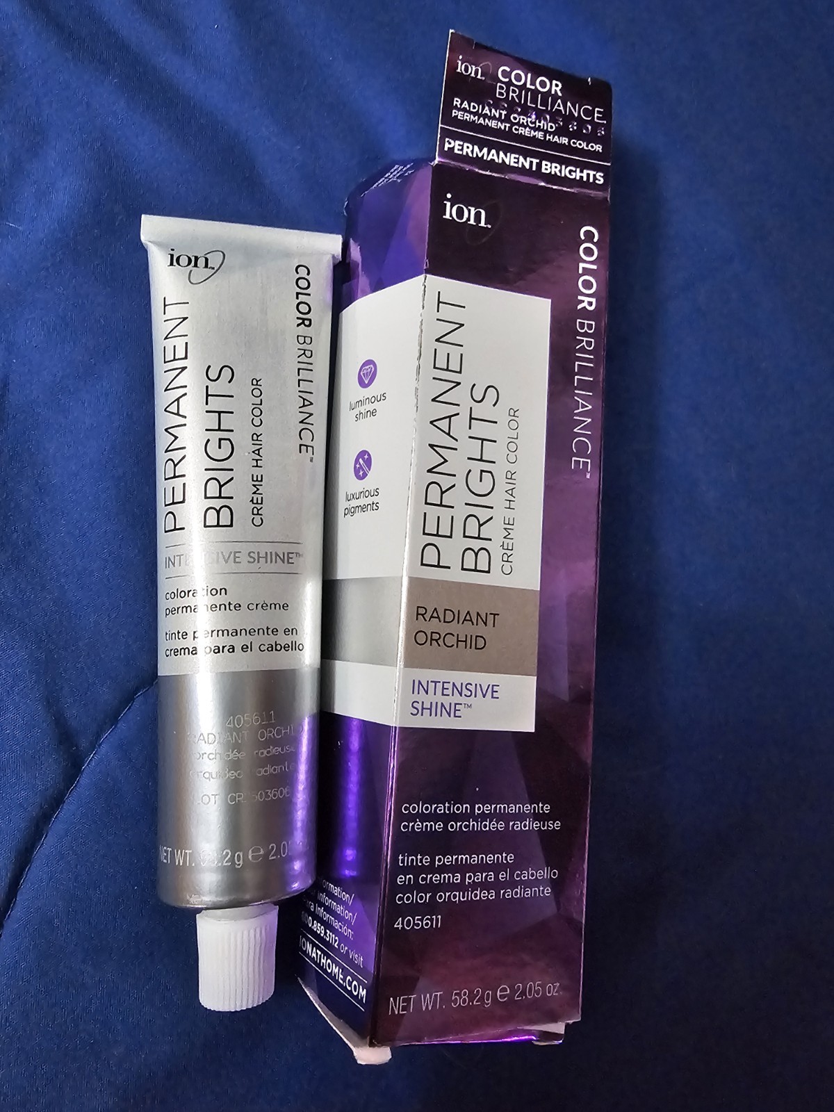 Brilliance Permanent Hair Dye Radiant Orchid Cream Luminous Shine 2.0
