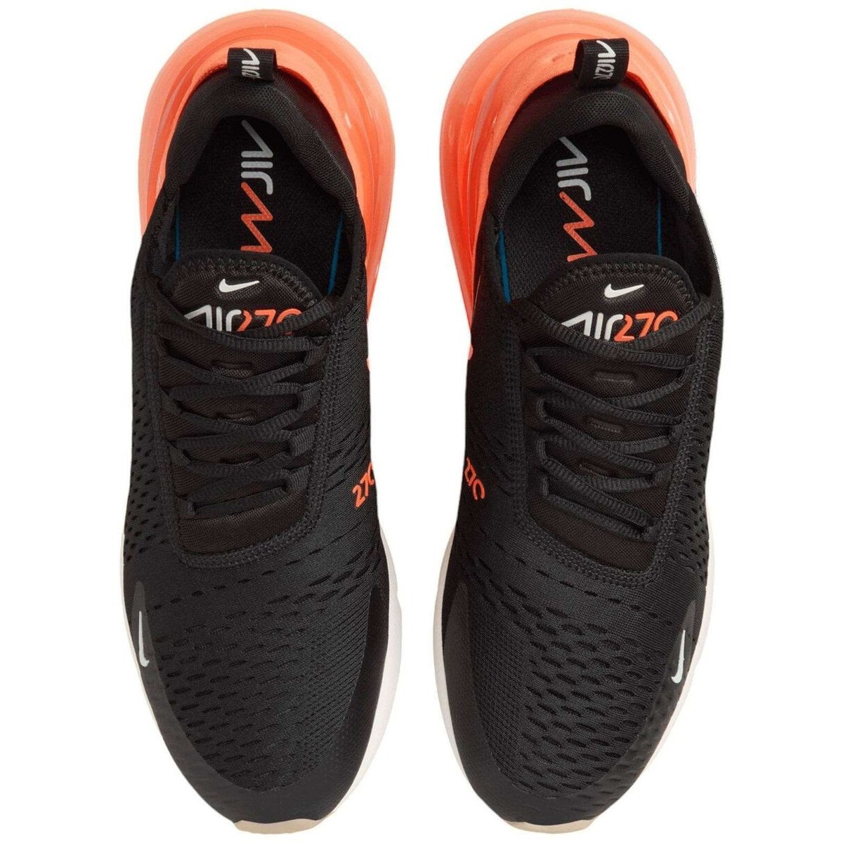 Nike Air Max 270 Running Sneakers Orange Swoosh Classic Logo