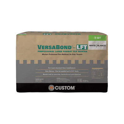 Versabond-Lft 50 Lb. White Fast-Setting Medium Bed Mortar for Large Format Tile 