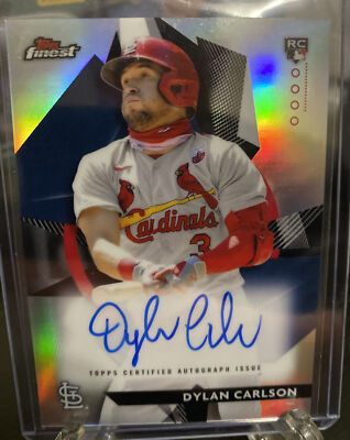 2021 Topps Finest Dylan Carlson Rookie Auto Variation
