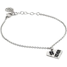 Boccadamo Bracciale Donna Acciaio Ciondolo Forma Diamante Scritta Xever Pi/br03