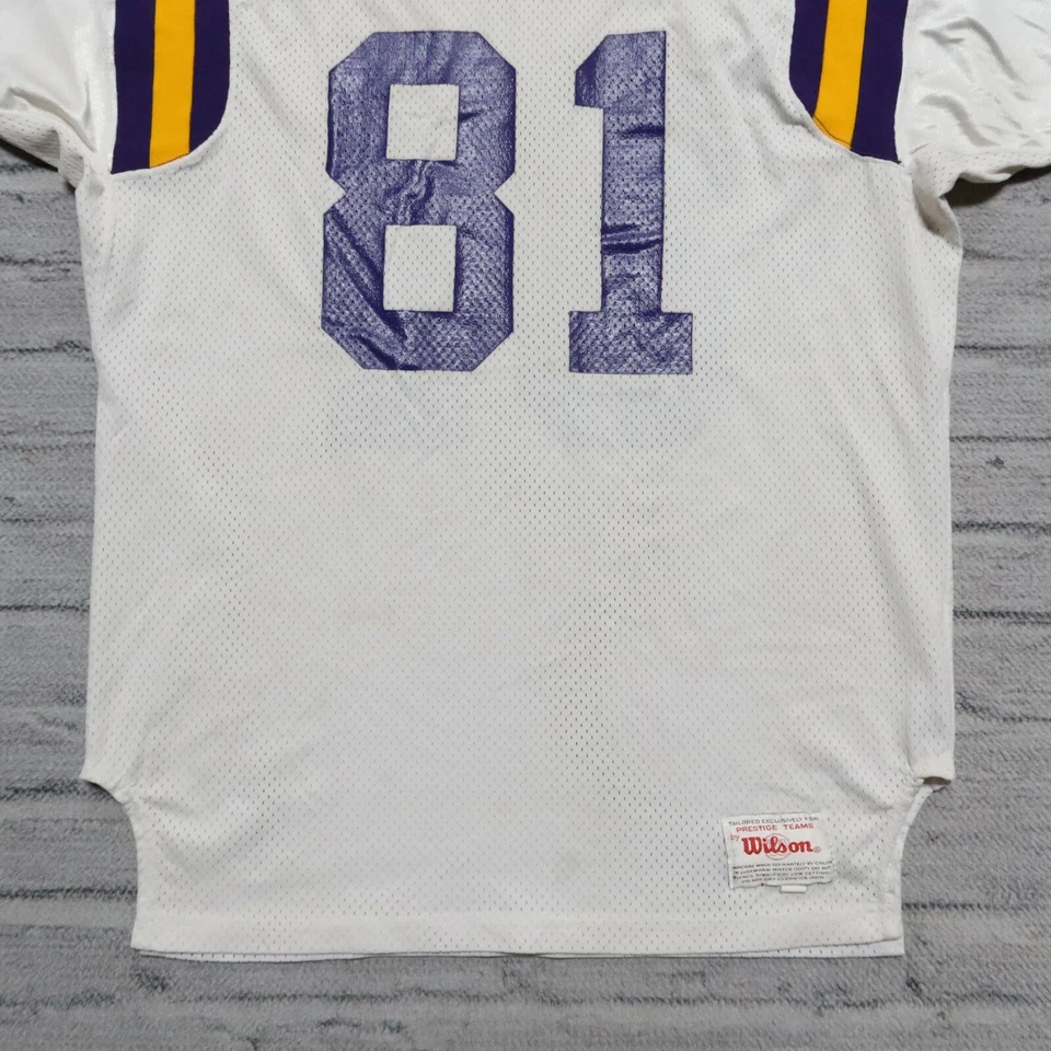 Camiseta de fútbol americano vintage de los Minnesota Vikings Anthony Carter Wilson Prestige corte profesional Foto 3 de 4