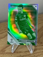 Brenden Aaronson /225 NIGHT VISION 2021-22 Topps Chrome UCL #97 Refractor USMNT