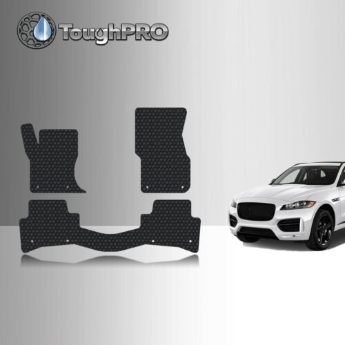 ToughPRO Floor Mats Black For Jaguar F-Pace All Weather 2017-2024 - Picture 1 of 7