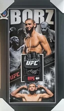 Khamzat Borz Chimaev Signed & Framed UFC Glove Beckett #BH026572