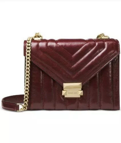 Michael michael kors whitney quilted chain shoulder tote deals