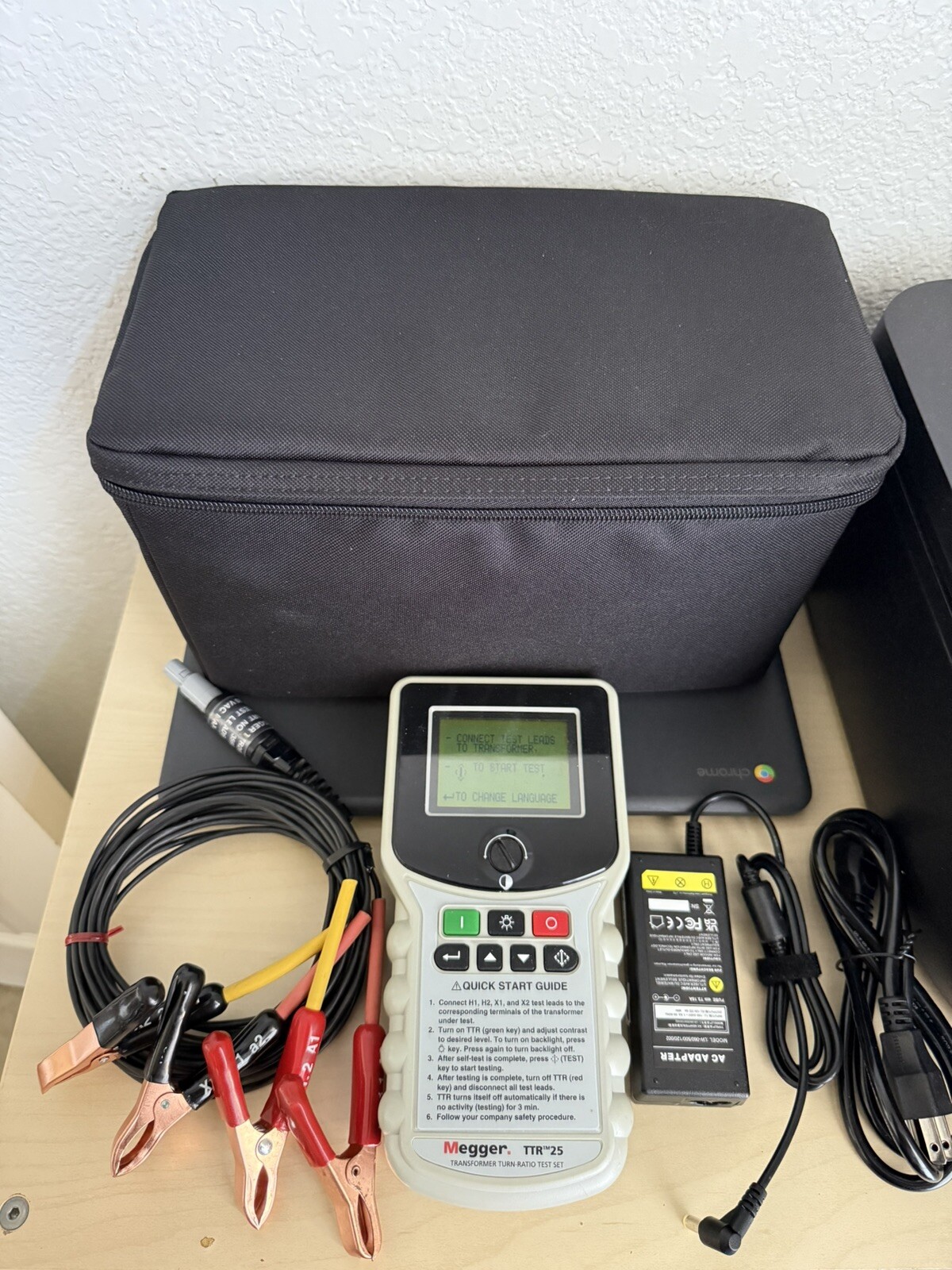 MEGGER TTR-25 SINGLE & THREE PHASE TRANSFORMER TURN-RATIO TEST/ FREE SHIPPING