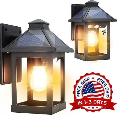 Lamparas Solar Luces Solares Para Exteriores Inalambricas LED Luz De Pared NUEVO