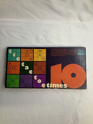 Vintage Original game: 1977 Selchow & Richter -- TIC TAC TOE 10 TIMES