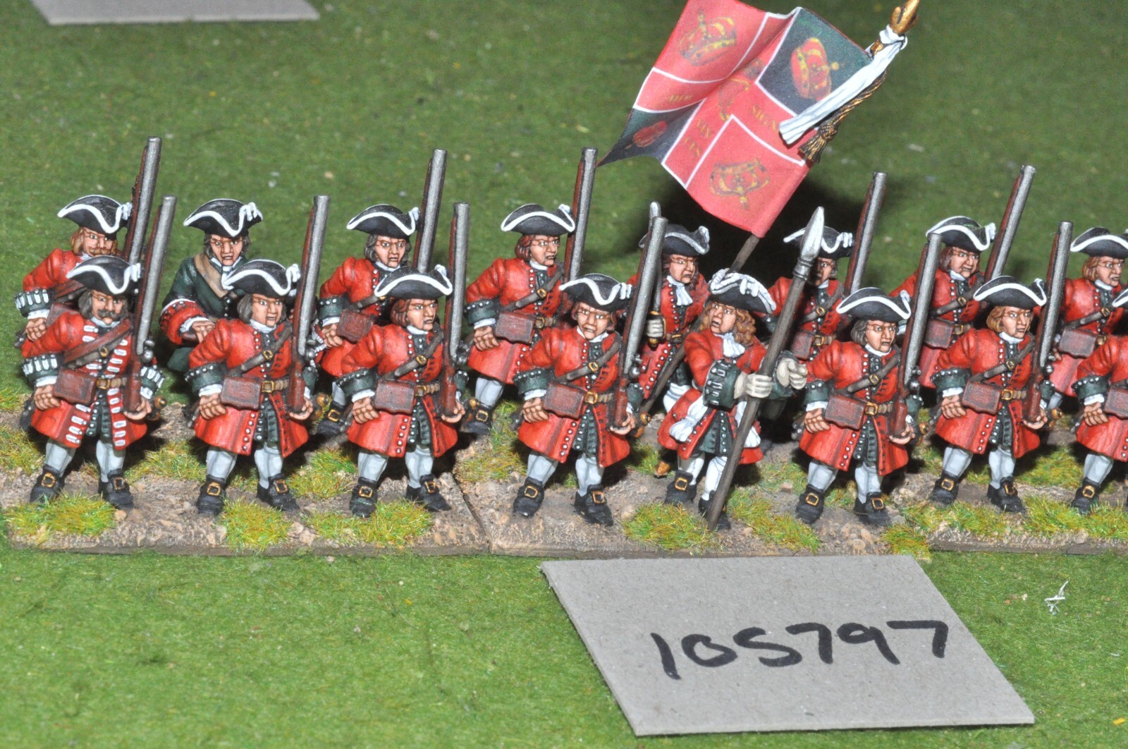 28mm marlburian / british line regt 18 figs (105797) eBay