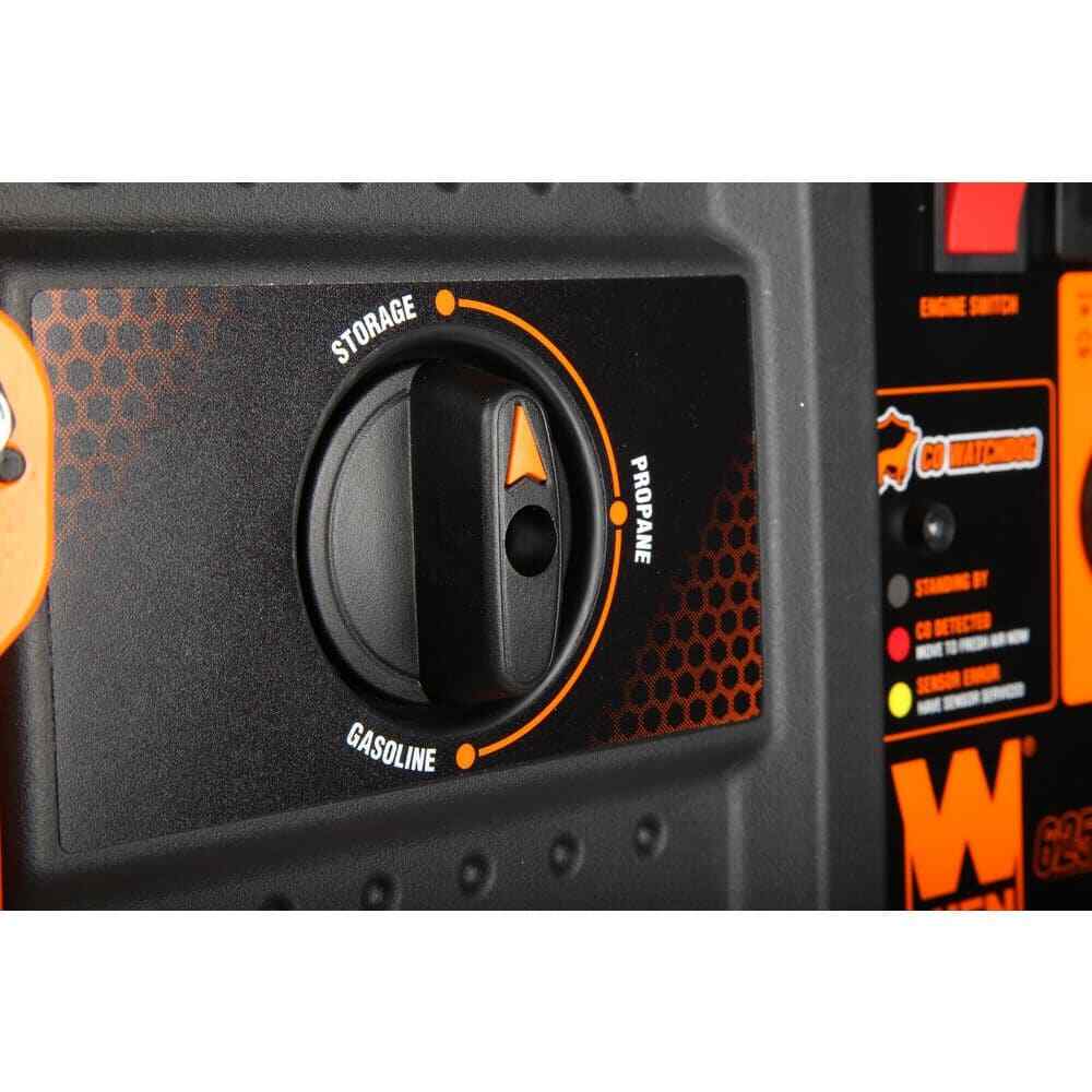 WEN Dual Fuel Electric Start Generator 6250W 120V/240V w/ Wheel Kit