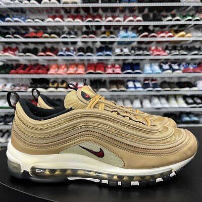 Nike Air Max 97 Metallic Gold Sneaker 884421-700 Men's Size 9.5 | eBay