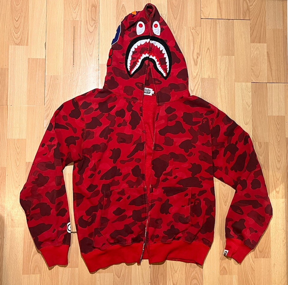 Bape Shark Zip Bape Hoodie Zipper A Bathing Ape Men Color Camo
