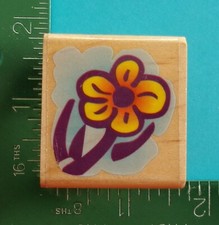 Stampabilities FUN FLOWER Rubber Stamp G1004