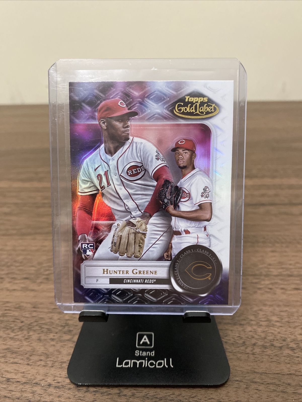 2022 Topps Gold Label Base Class 1 #34 Hunter Greene - Cincinnati Reds