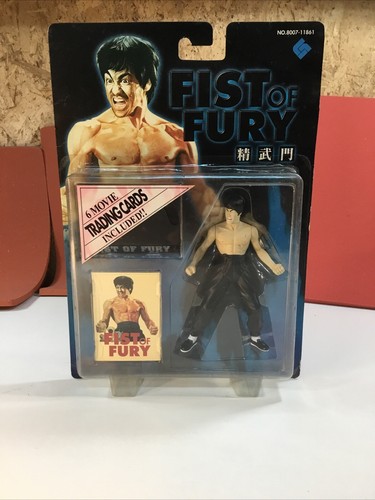 FIST of FURY Bruce Lee 6 MOVIE Trading Cards Included Rare 1998 Action Figure - Picture 2 of 9