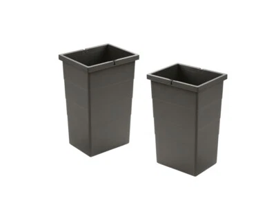 Hailo Inneneimer 1220359 basaltgrau 2x13 L Ersatzeimer Abfalleimer Paar  - Bild 1 von 3