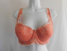 Ambrielle Bra Womens Full Figure Underwire Pink Bra Size 40D