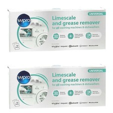 Wpro Universal Professional Dishwasher Limescale Descaler & Grease Remover x 24