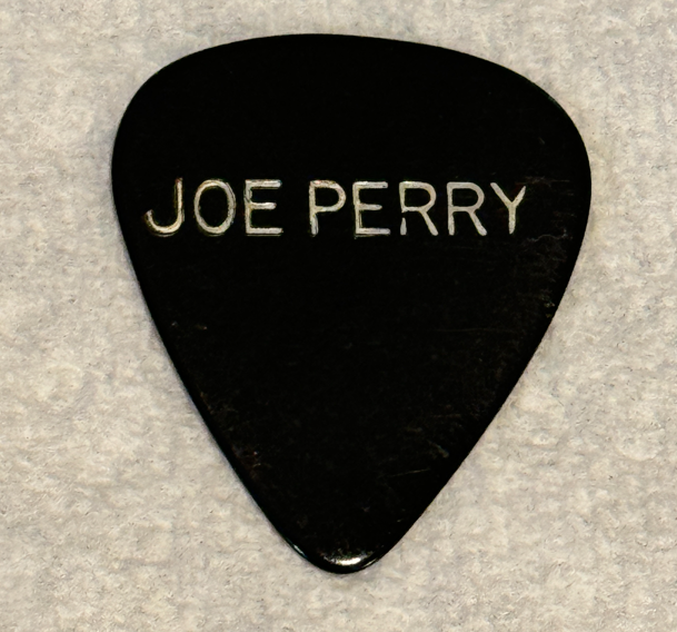 VINTAGE AEROSMITH JOE PERRY GUITAR PICK 1980s TOUR RARE PLECTRUM