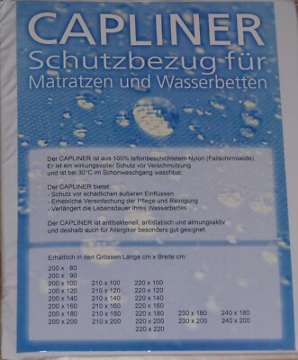 Capliner 200x210cm Schonbezug für Wasserbetten Wasserbett Bezug  Ballonseide
