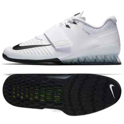 Nike Romaleos Weightlifting Training Shoes White/Black 852933