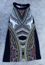 Apt. 9 Women's M Multicolor Sleeveless Keyhole Back Shift Dress