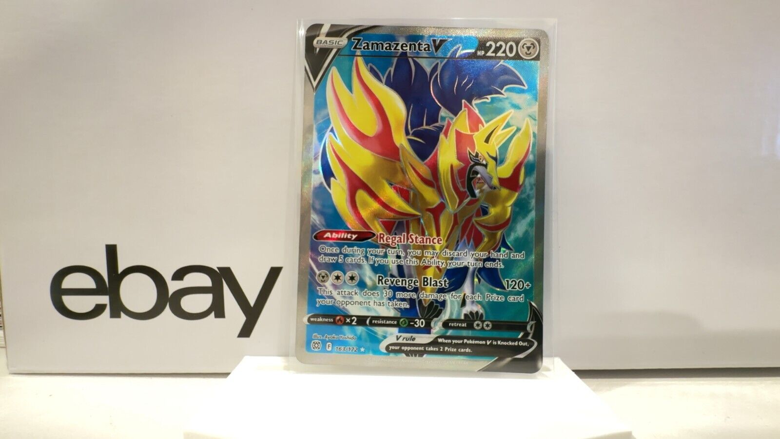 Zamazenta V 163/172 Full Art Ultra Rare Sword Shield Brilliant Stars  Pokemon Card TCG Authentic Original, Hobbies & Toys, Toys & Games on  Carousell