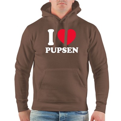 Herren Junge Kapuzenpullover I love Pupsen Hoodie Spaß fun Funshirt Geschenk