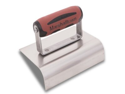 Marshalltown Außen-Rundkelle,R 19mm,L 38mm,Durasoft Griff,Edelstahl, 152x102mm