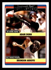 2006 Topps Updates & Highlights #UH297 Adam Dunn/Bronson Arroyo Cincinnati Reds