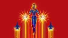 Superheroes captain marvel superheroes Stitched Gaming Mat Desk 16680