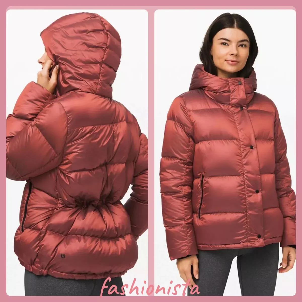 Wunder Puff Jacket, dark red