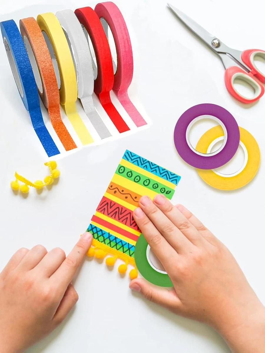 8tlg/20m Malerkrepp Malerbedarf Abklebeband Abdeckband Kreppband DIY Handwerk Pa