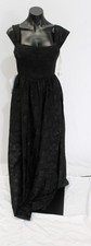 Azazie Women's Hazel Pleated Tie Back Floral Maxi Dress EJ3 Black Size US 2 NWT