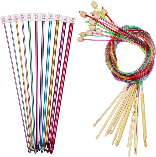 23 StüCk Tunesische HäKelnadel Set, Enthalten 2,0-8,0 Mm 11 StüCk Tunesische HäK-image