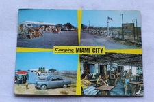 Cpm 1973, Le Barcarès, souvenir du camping Miami city, Pyrénées Orientales 66