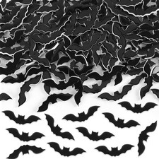 JULBEAR Halloween Bat Foam 3.0 x 2.0 cm approx 1.18 x 0.79 inches , Black