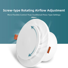 Deckenwand Luftauslass mit Filter einstellbarer Luftstrom für An- und Absaugung