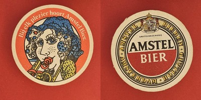 Amstel Bier Bij elk plezier hoort  . Brauerei Bierdeckel Bier