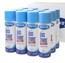 Sprayway Glass Cleaner Foaming Spray for a Streak-Free Shine 19 oz., Pack of 12