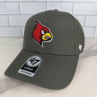 #ad Louisville Cardinals Hat Cap Strap Back Men One Size Green Wool NCAA 47 MVP NWOT $24.95