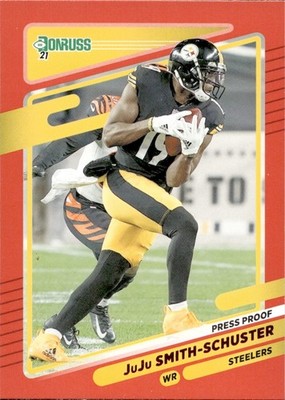 JuJu Smith-Schuster - 2021 Donruss Football - Red Press Proof #20