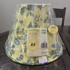 Waverly Lamp Shade Blue Rose Blossom Hill Yellow Green Lined Country Farm #4