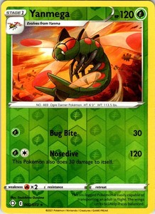 Yanmega 002/072 Shining Fates Reverse Holo Rare