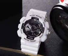 Brand New Sports Watches White with Black Trimmings